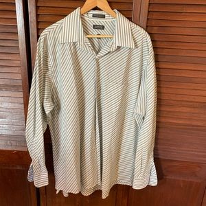 Arrow Long Sleeve Striped Button Down Dress Shirt